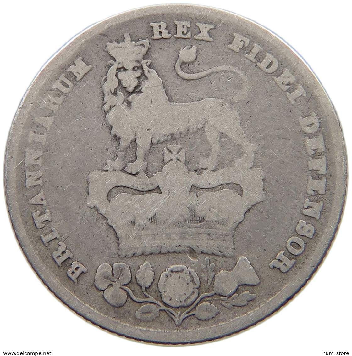 GREAT BRITAIN SHILLING 1826 GEORGE IV. (1820-1830) #c003 0293 - I. 1 Shilling