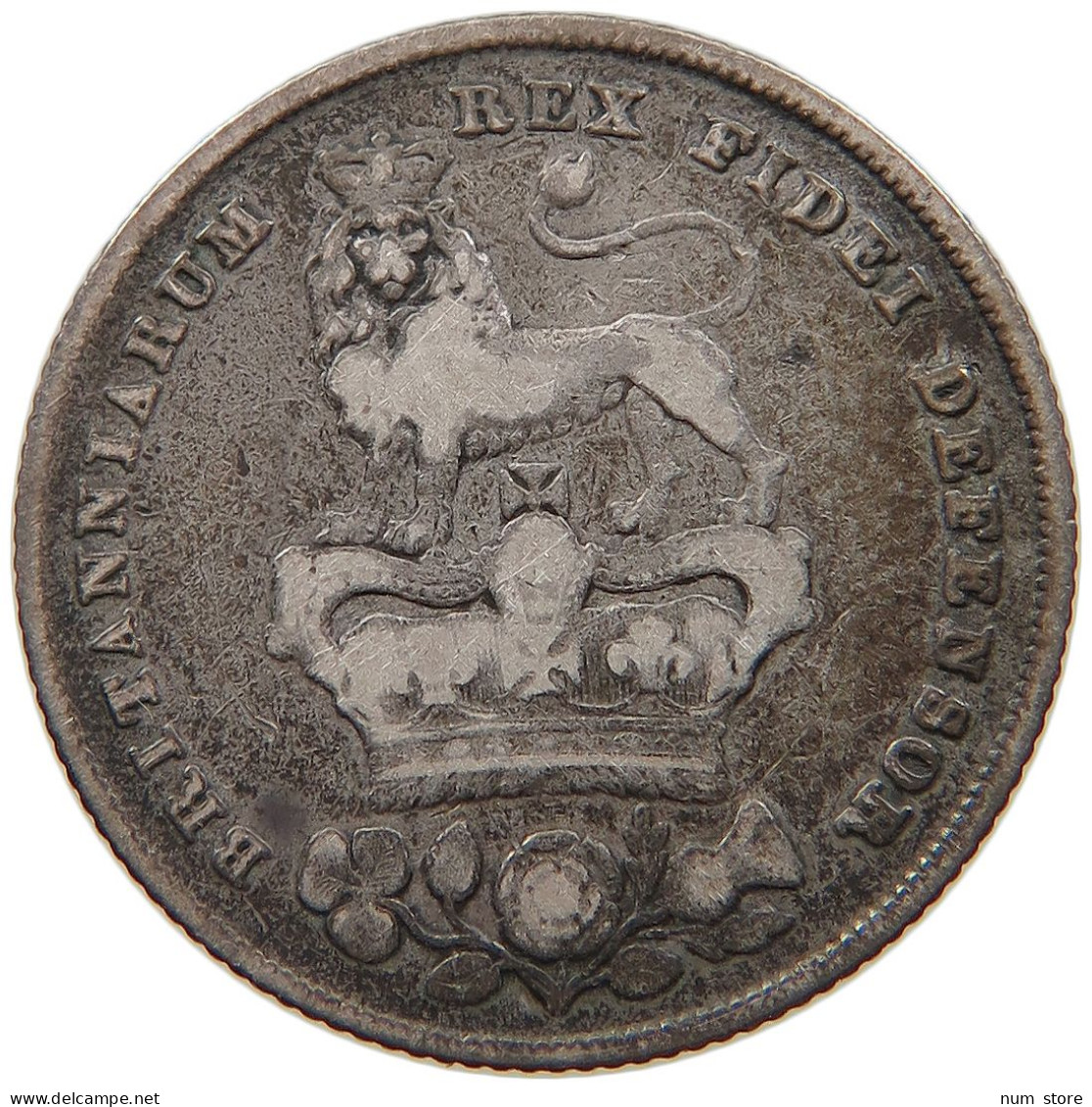 GREAT BRITAIN SHILLING 1826 GEORGE IV. (1820-1830) #t022 0329 - I. 1 Shilling