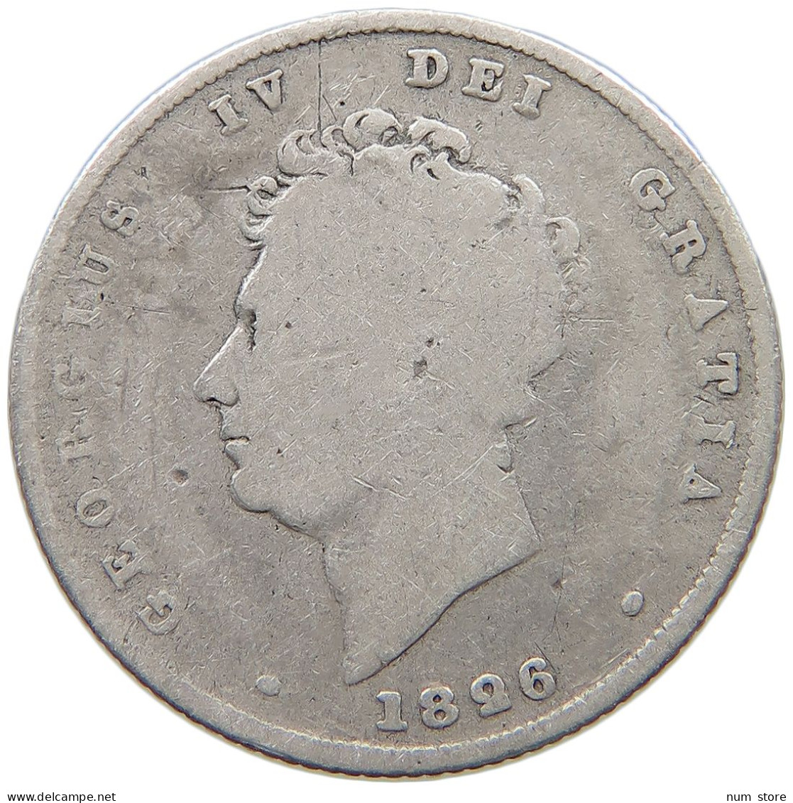 GREAT BRITAIN SHILLING 1826 GEORGE IV. (1820-1830) #s059 0339 - I. 1 Shilling