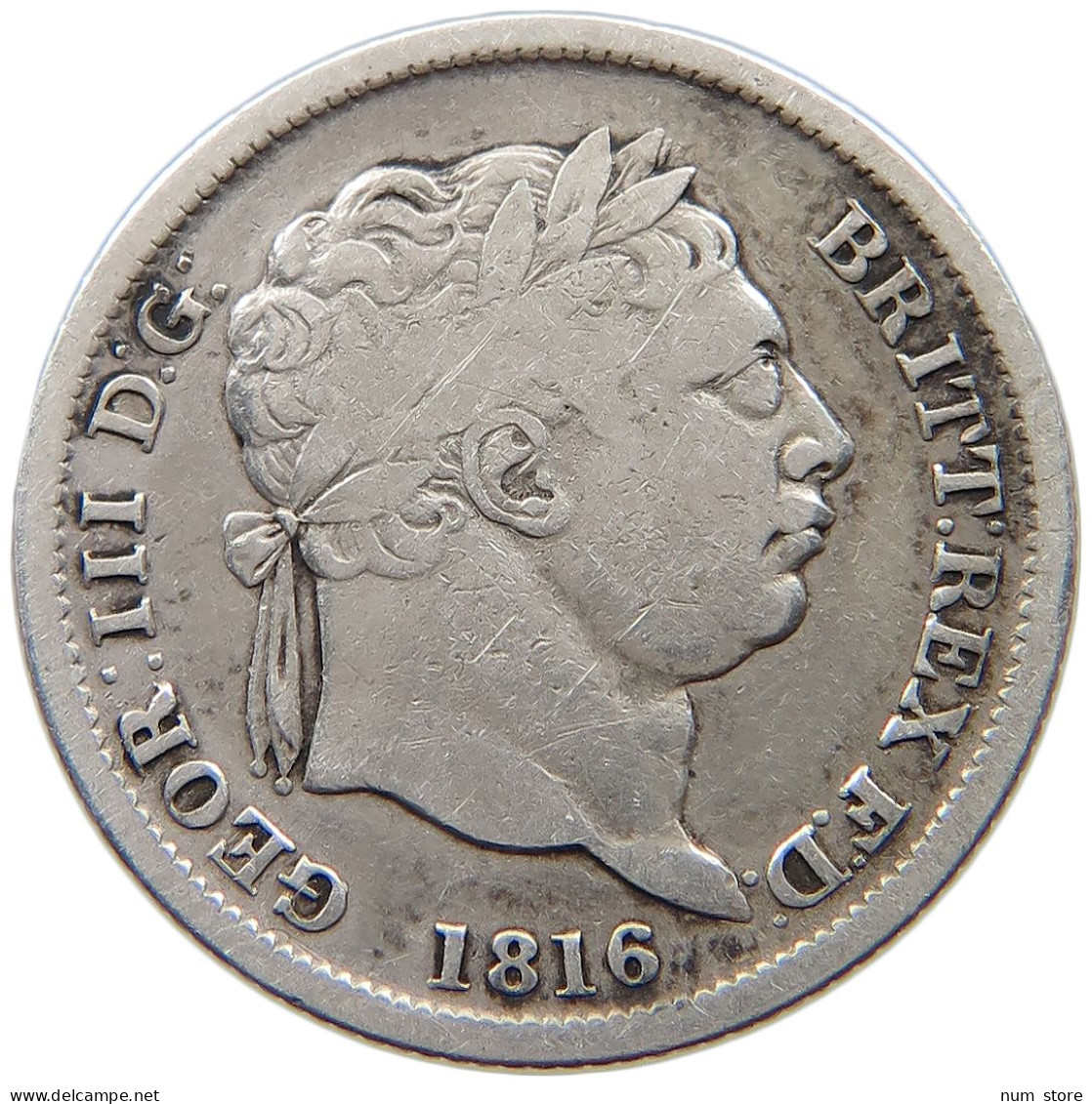 GREAT BRITAIN SHILLING 1816 GEORGE III. 1760-1820 #s049 0225 - H. 1 Shilling