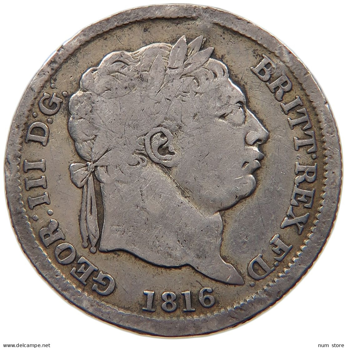 GREAT BRITAIN SHILLING 1816 GEORGE III. 1760-1820 #c057 0163 - H. 1 Shilling