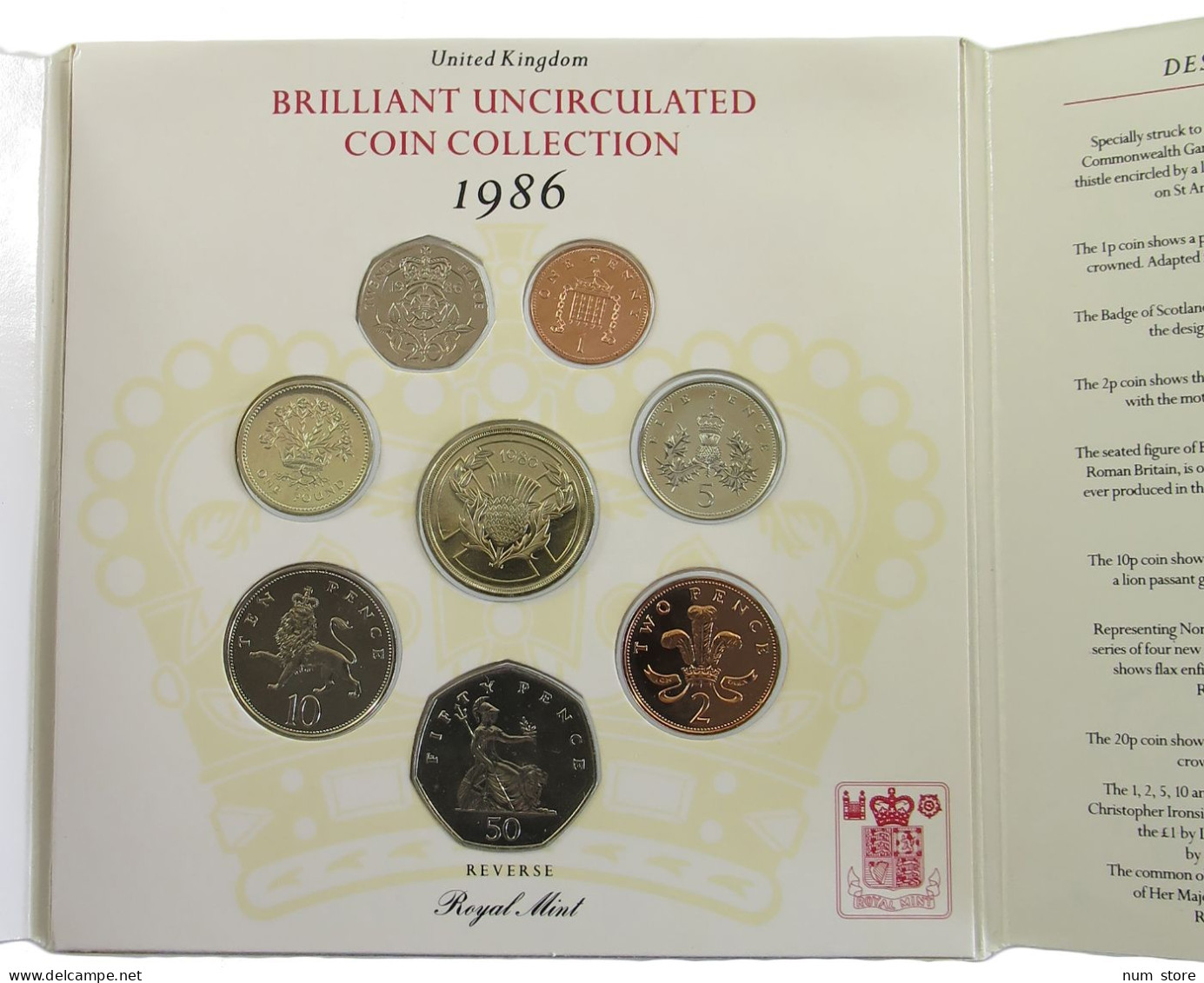 GREAT BRITAIN SET 1986 Elizabeth II. (1952-2022) #bs14 0021 - Mint Sets & Proof Sets