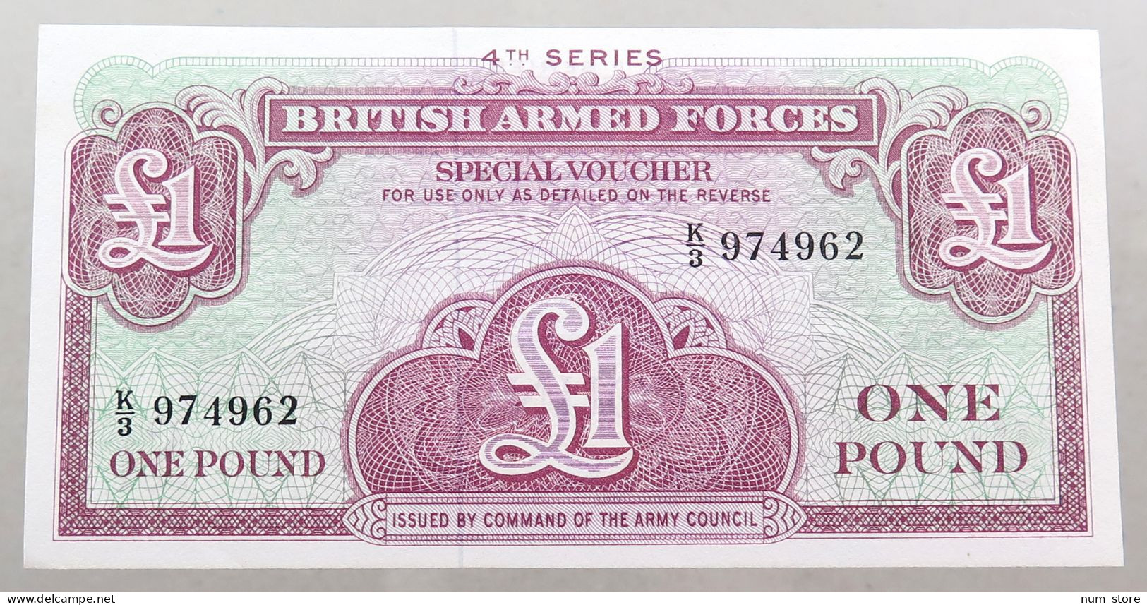 GREAT BRITAIN POUND  BRITISH ARMED FORCES #alb049 0179 - Fuerzas Armadas Británicas & Recibos Especiales