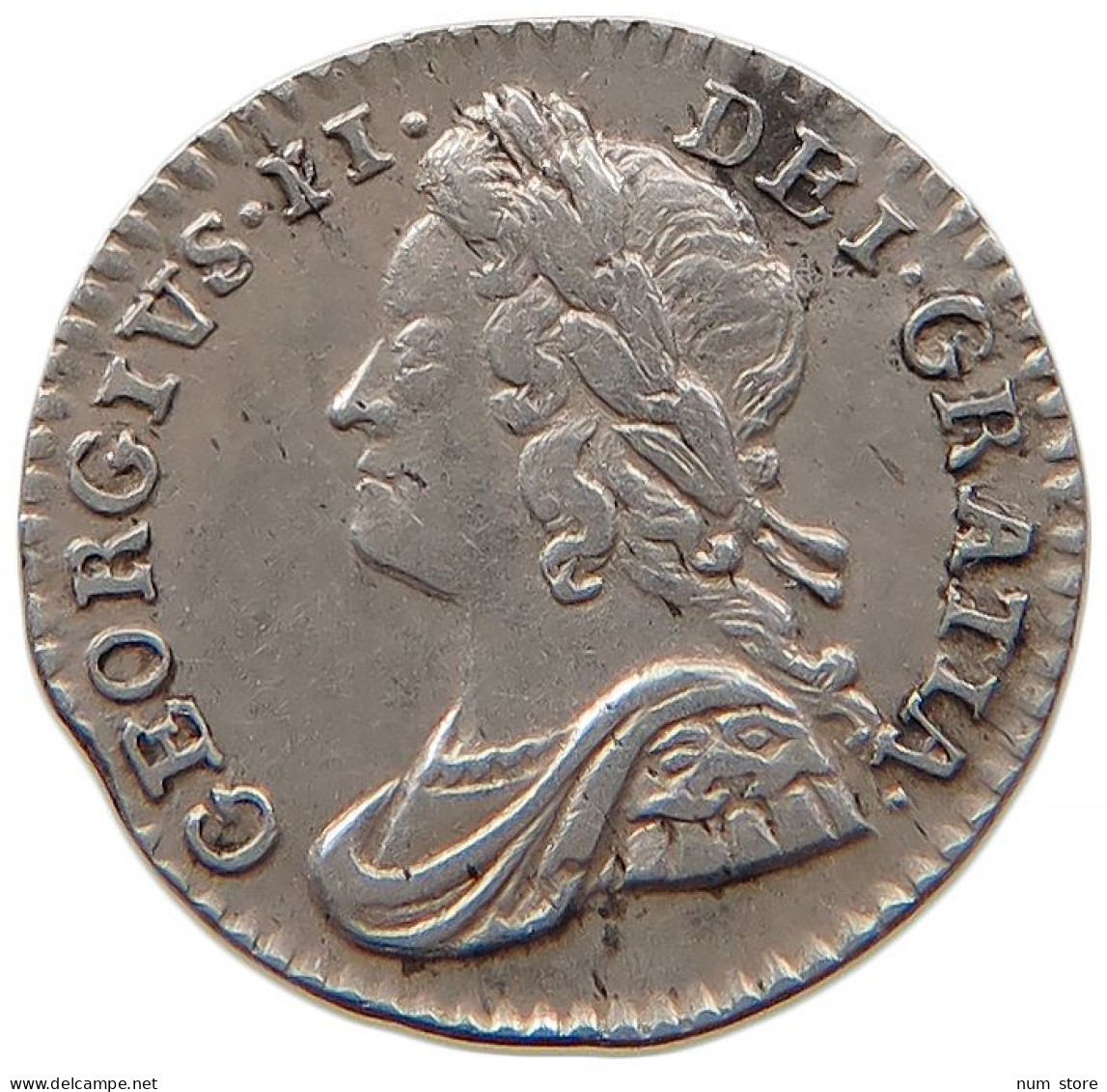 GREAT BRITAIN PENNY MAUNDY 1750 George II. 1727-1760. #t011 0383 - C. 1 Penny