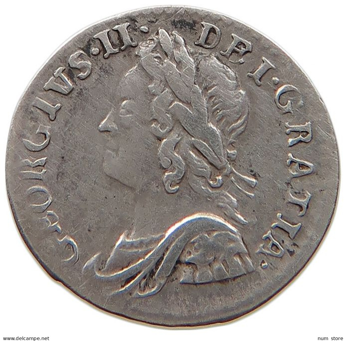 GREAT BRITAIN PENNY MAUNDY 1758 George II. 1727-1760. #t011 0385 - C. 1 Penny