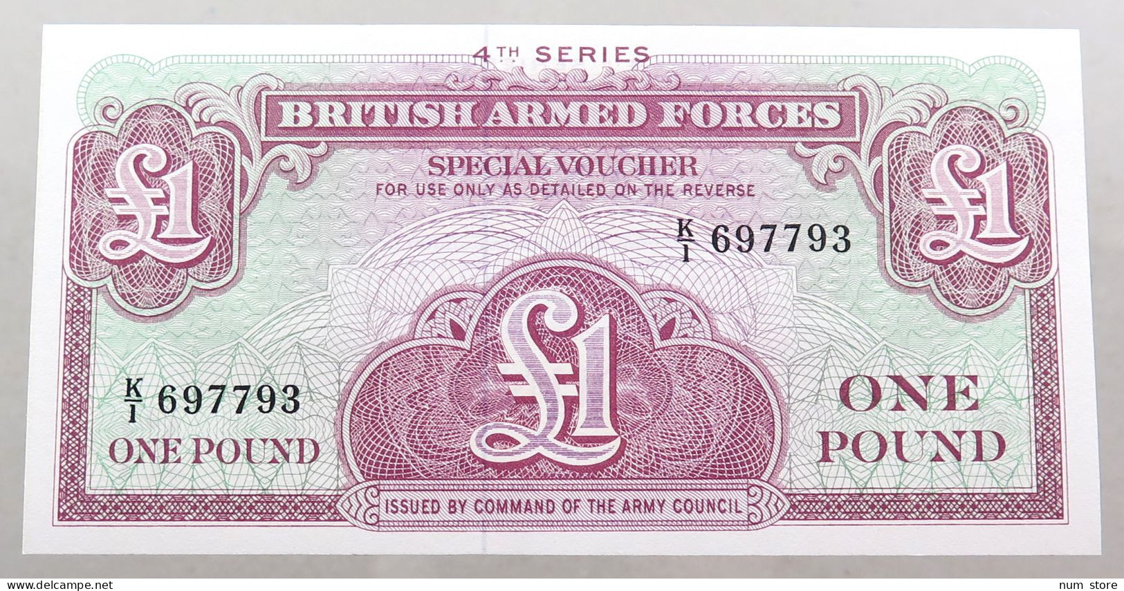GREAT BRITAIN POUND  BRITISH ARMED FORCES #alb049 0181 - Forze Armate Britanniche & Docuementi Speciali