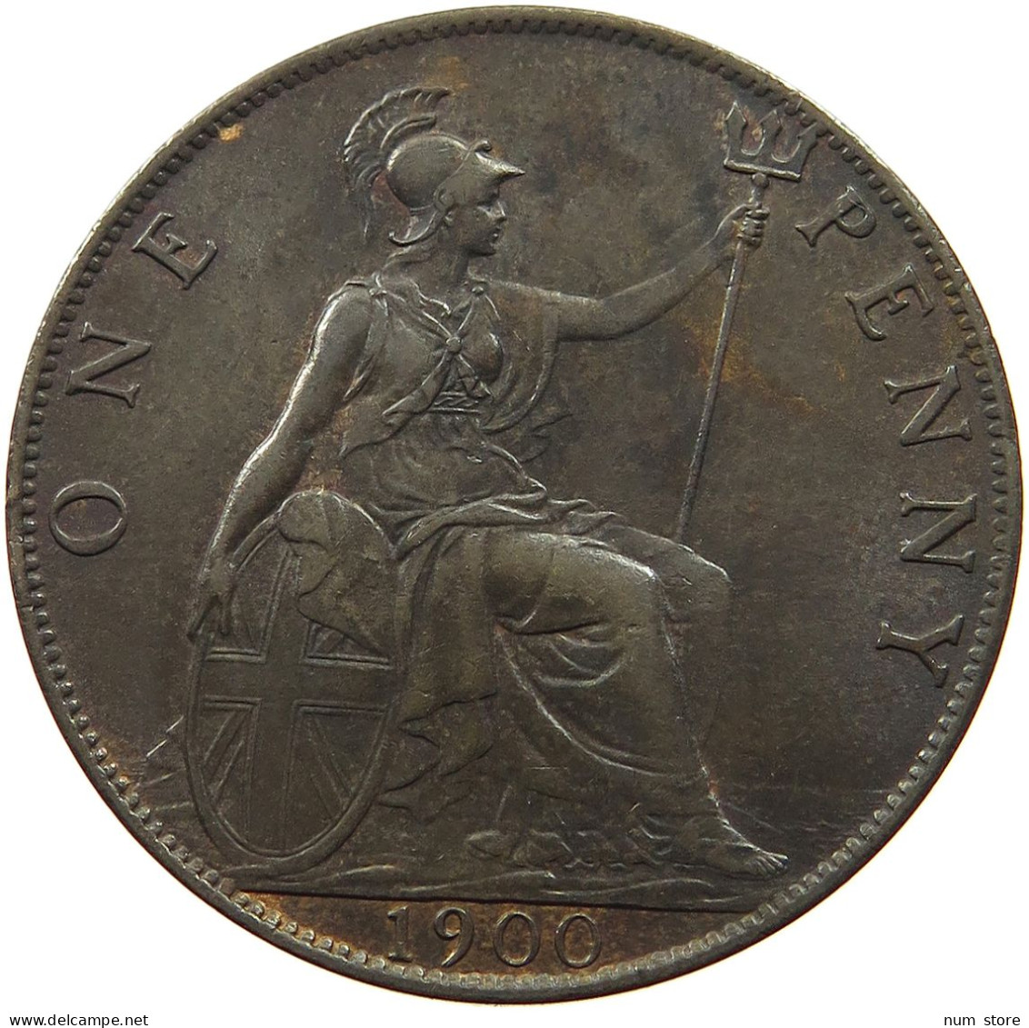 GREAT BRITAIN PENNY 1900 Victoria 1837-1901 #t067 0259 - D. 1 Penny