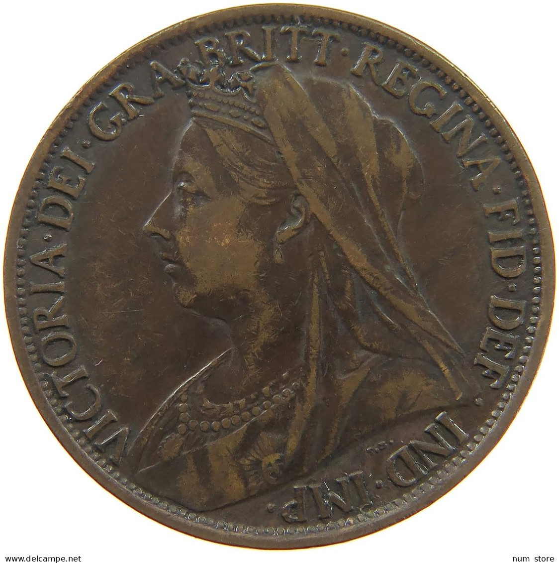 GREAT BRITAIN PENNY 1899 Victoria 1837-1901 #a041 0273 - D. 1 Penny