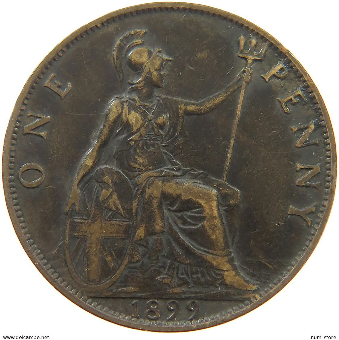 GREAT BRITAIN PENNY 1899 Victoria 1837-1901 #a041 0273 - D. 1 Penny