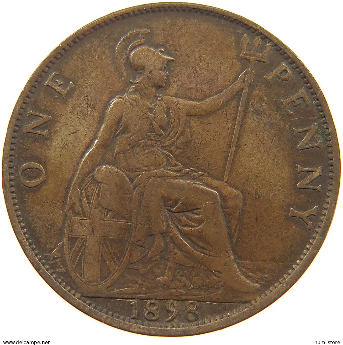 GREAT BRITAIN PENNY 1898 Victoria 1837-1901 #a041 0269 - D. 1 Penny