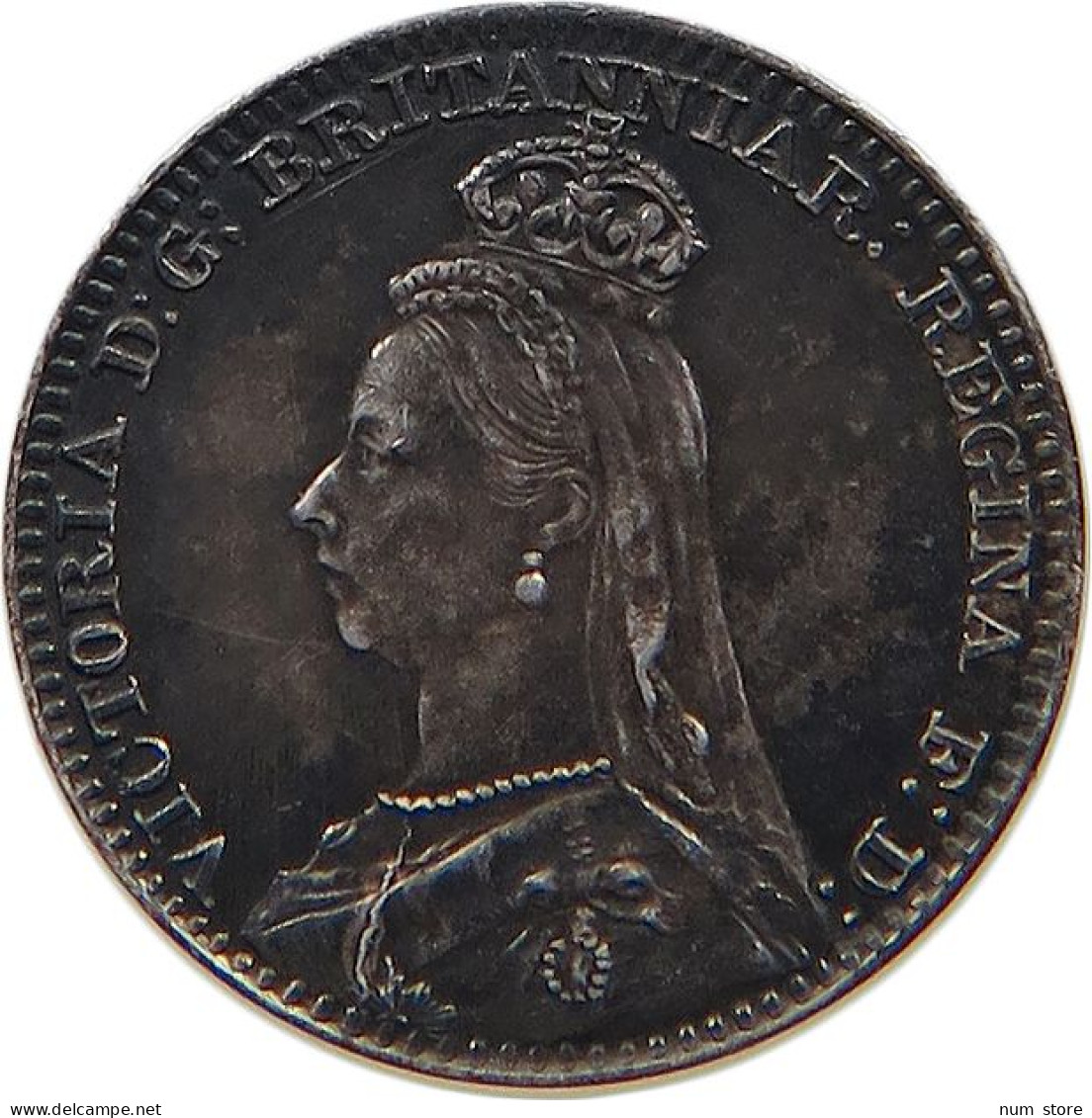 GREAT BRITAIN PENNY 1892 Victoria 1837-1901 MAUNDY #t115 0577 - D. 1 Penny