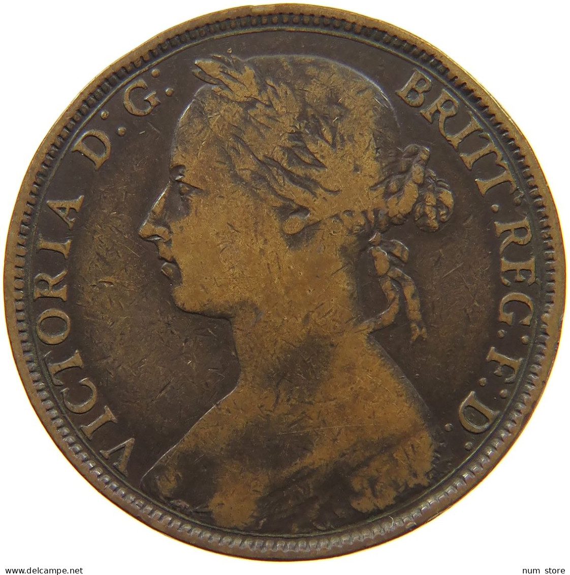 GREAT BRITAIN PENNY 1892 Victoria 1837-1901 #c020 0205 - D. 1 Penny