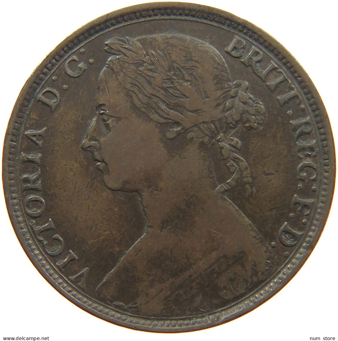 GREAT BRITAIN PENNY 1892 Victoria 1837-1901 #c021 0177 - D. 1 Penny