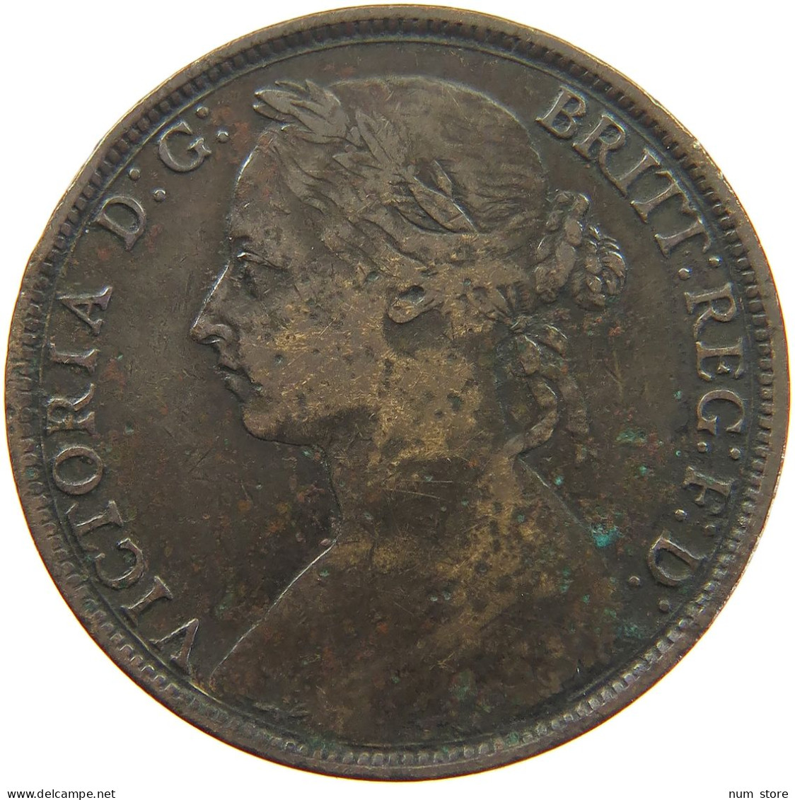 GREAT BRITAIN PENNY 1889 Victoria 1837-1901 #a050 0599 - D. 1 Penny