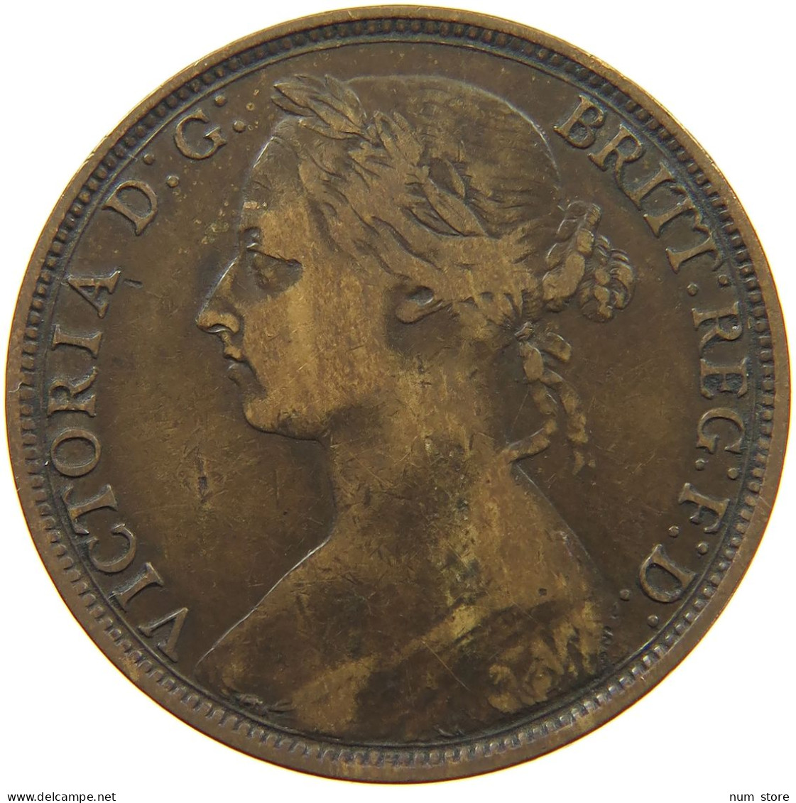 GREAT BRITAIN PENNY 1889 Victoria 1837-1901 #c009 0041 - D. 1 Penny