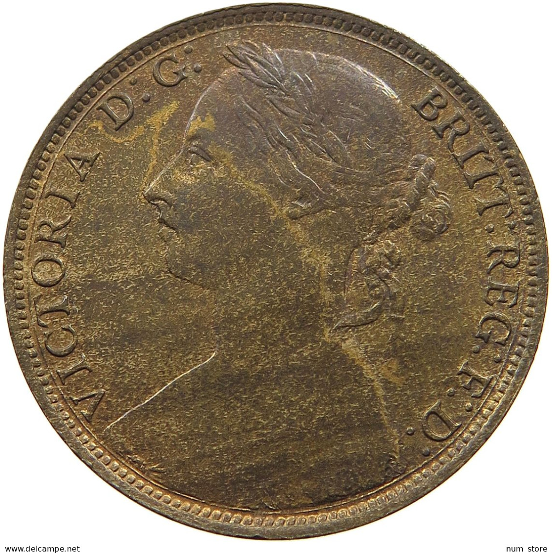 GREAT BRITAIN PENNY 1885 Victoria 1837-1901 #t058 0509 - D. 1 Penny