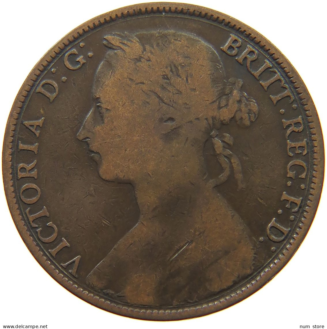 GREAT BRITAIN PENNY 1882 H Victoria 1837-1901 #a065 0513 - D. 1 Penny