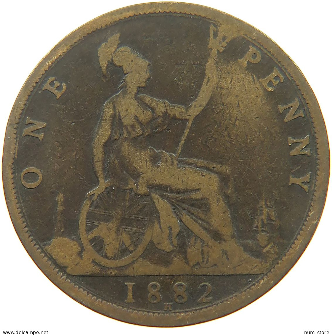 GREAT BRITAIN PENNY 1882 H Victoria 1837-1901 #a041 0257 - D. 1 Penny