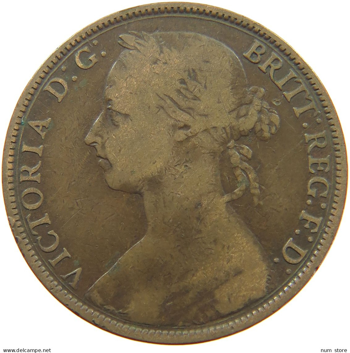 GREAT BRITAIN PENNY 1884 Victoria 1837-1901 #a083 0471 - D. 1 Penny