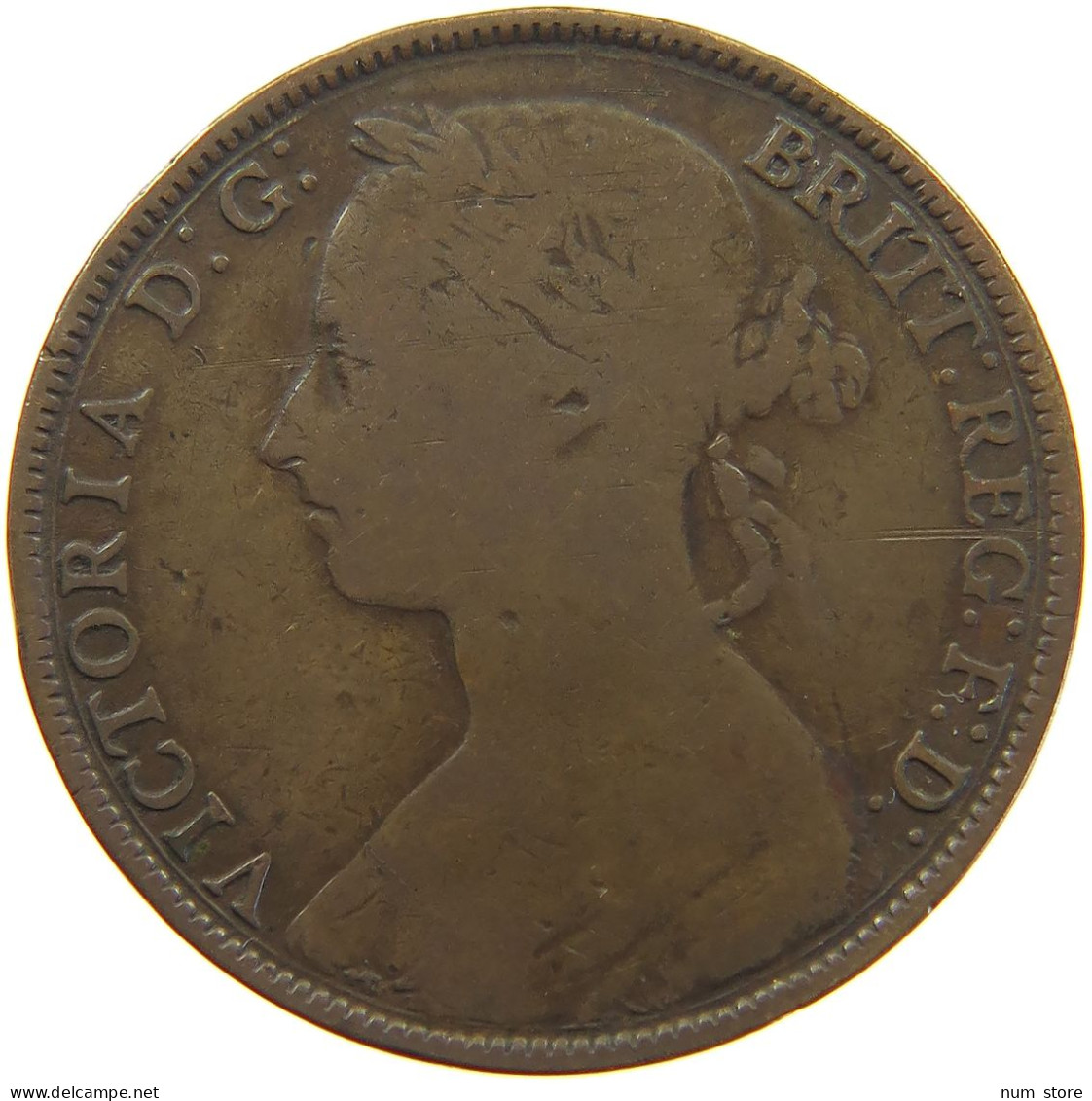 GREAT BRITAIN PENNY 1882 H Victoria 1837-1901 #a050 0595 - D. 1 Penny
