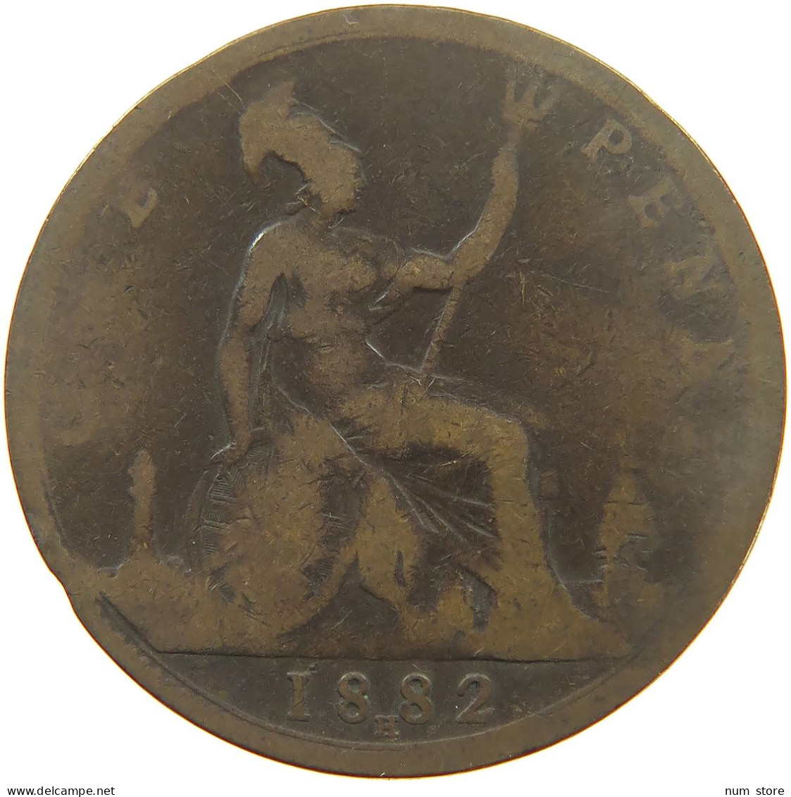 GREAT BRITAIN PENNY 1882 H Victoria 1837-1901 #a041 0251 - D. 1 Penny