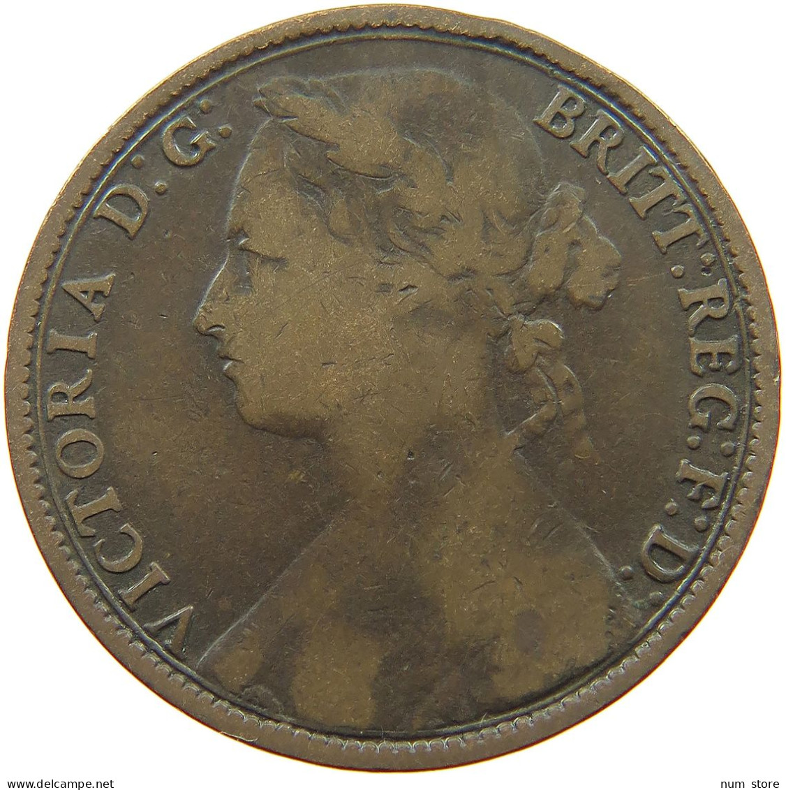 GREAT BRITAIN PENNY 1879 Victoria 1837-1901 #a008 0273 - D. 1 Penny