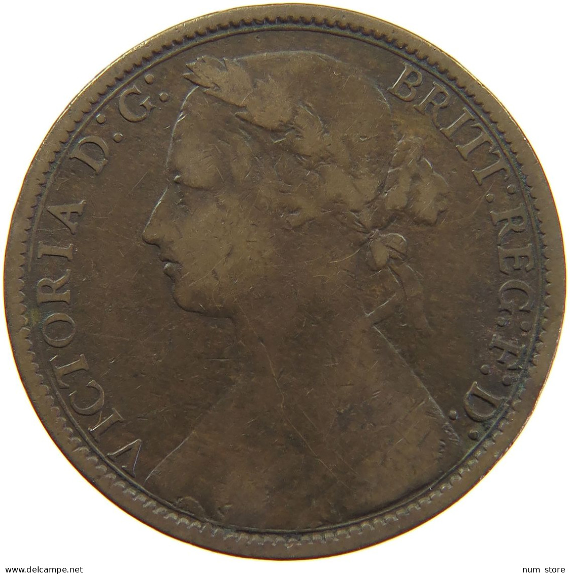 GREAT BRITAIN PENNY 1875 Victoria 1837-1901 #c060 0089 - D. 1 Penny