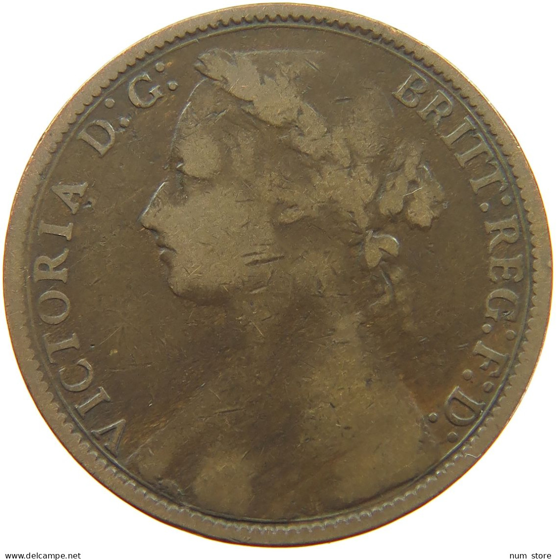 GREAT BRITAIN PENNY 1875 Victoria 1837-1901 #a083 0473 - D. 1 Penny