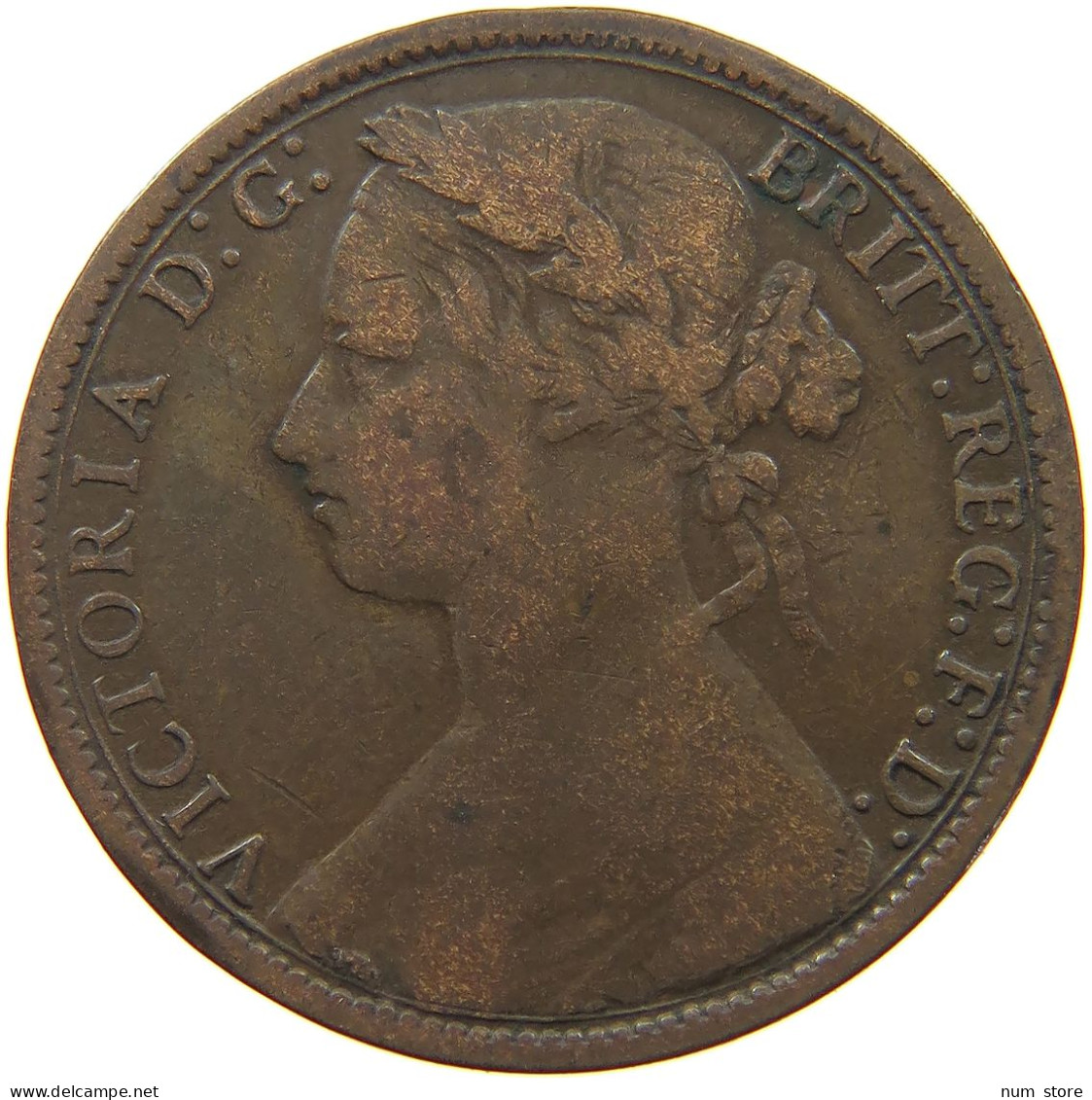 GREAT BRITAIN PENNY 1876 H Victoria 1837-1901 #a065 0517 - D. 1 Penny