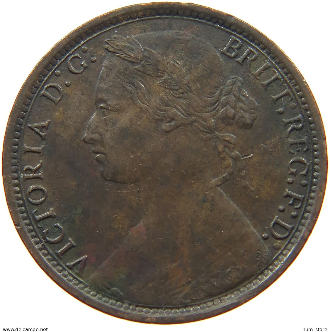 GREAT BRITAIN PENNY 1874 H Victoria 1837-1901 #t145 0321 - D. 1 Penny