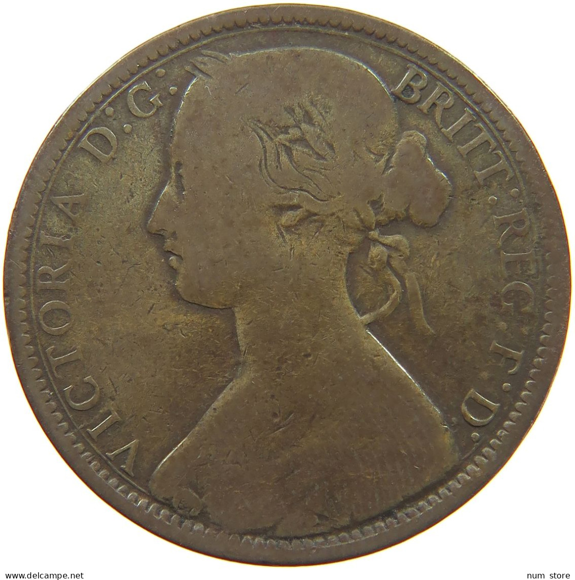 GREAT BRITAIN PENNY 1873 Victoria 1837-1901 #c020 0209 - D. 1 Penny