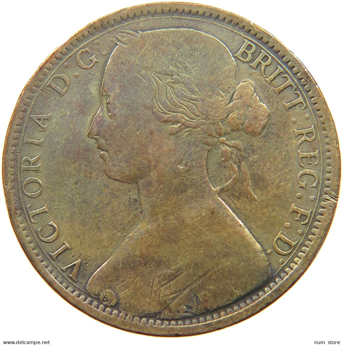 GREAT BRITAIN PENNY 1862 Victoria 1837-1901 #t140 0533 - D. 1 Penny