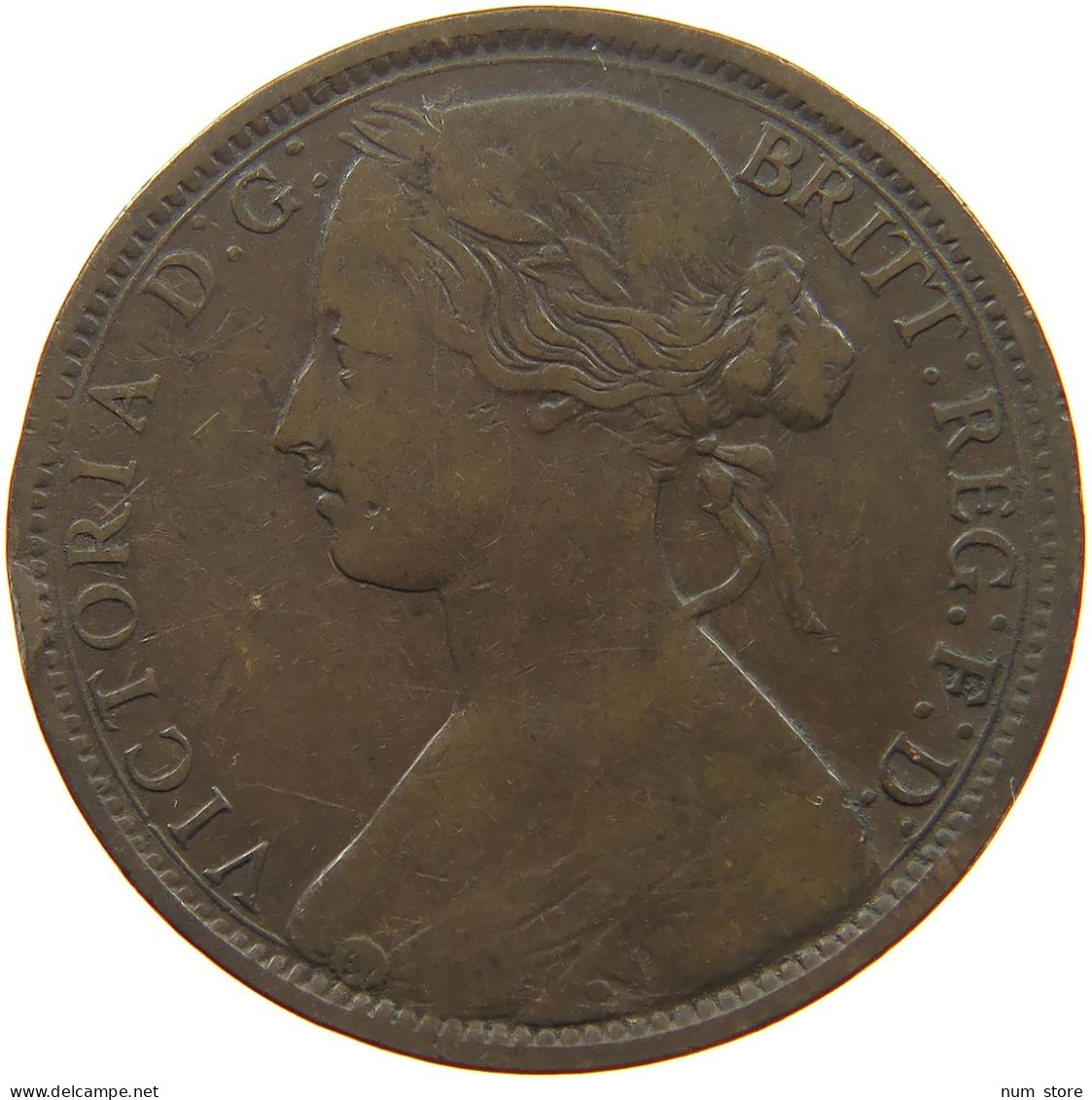 GREAT BRITAIN PENNY 1863 Victoria 1837-1901 #a065 0511 - D. 1 Penny