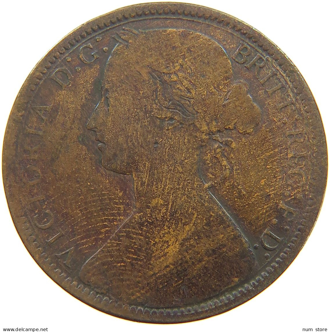 GREAT BRITAIN PENNY 1873 Victoria 1837-1901 #a041 0261 - D. 1 Penny