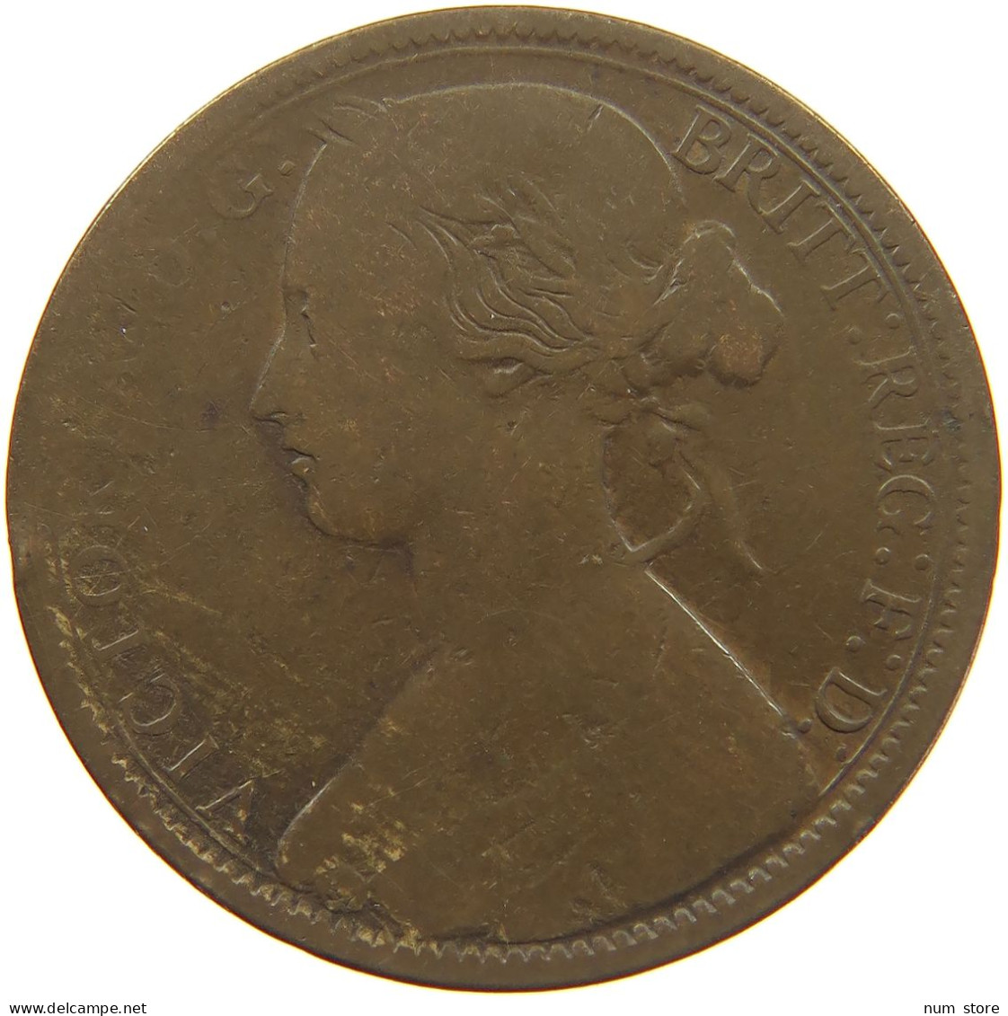 GREAT BRITAIN PENNY 1862 Victoria 1837-1901 #c021 0189 - D. 1 Penny