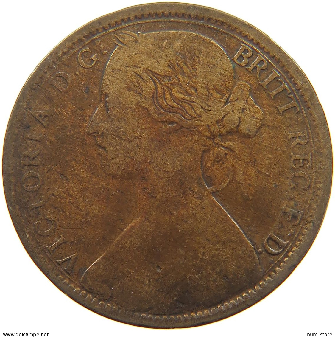GREAT BRITAIN PENNY 1862 Victoria 1837-1901 #a041 0255 - D. 1 Penny