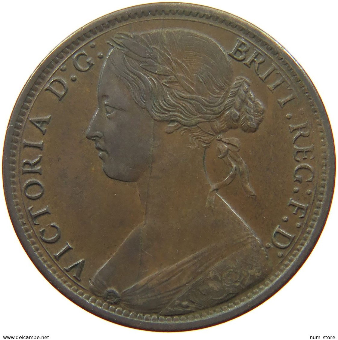 GREAT BRITAIN PENNY 1870 Victoria 1837-1901 #t149 0027 - D. 1 Penny