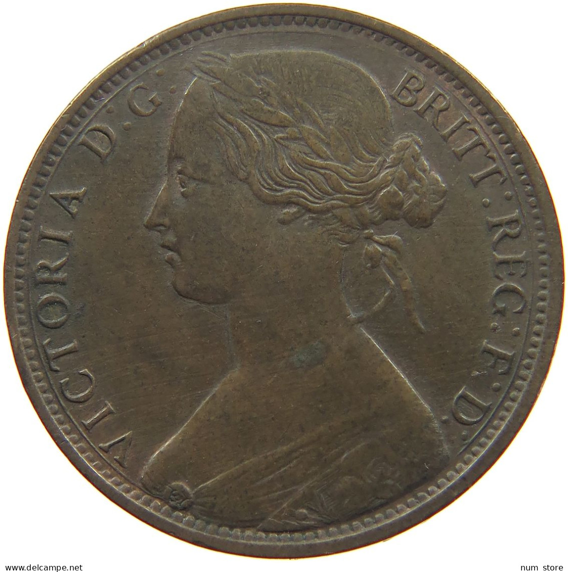 GREAT BRITAIN PENNY 1862 Victoria 1837-1901 #t001 0309 - D. 1 Penny