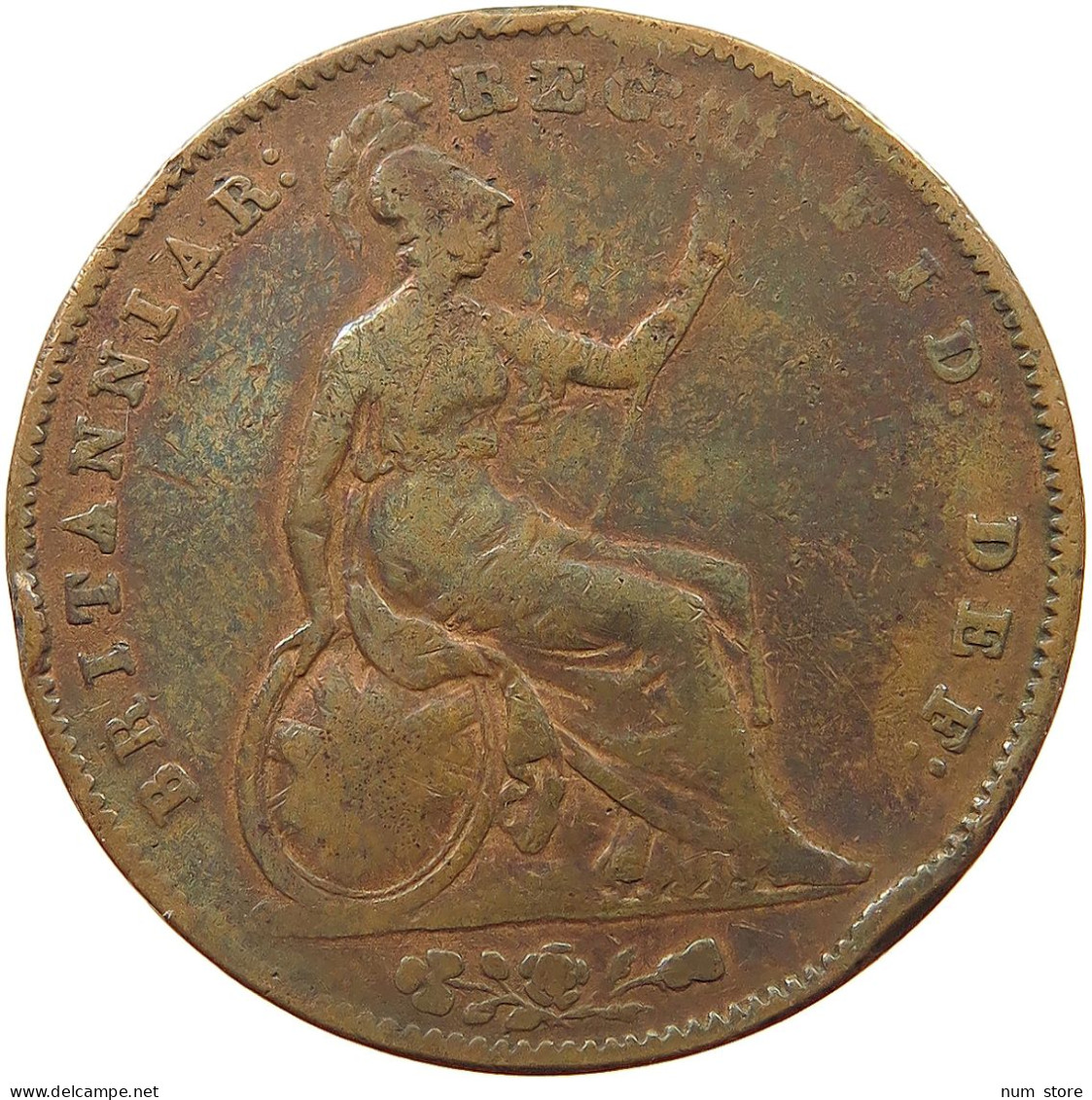 GREAT BRITAIN PENNY 1855 Victoria 1837-1901 #sm05 0467 - D. 1 Penny