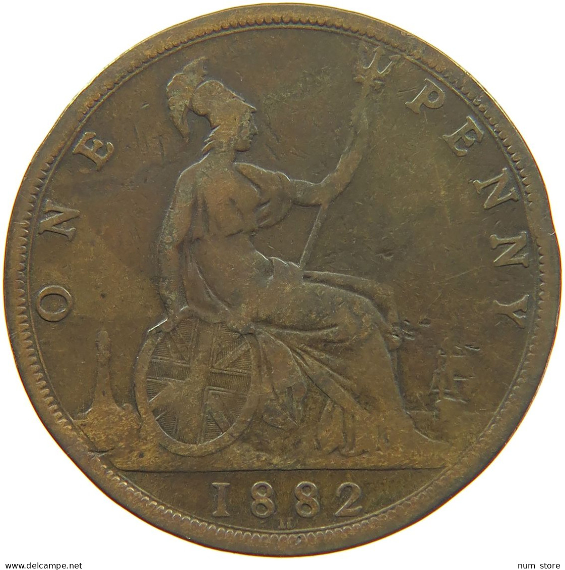 GREAT BRITAIN PENNY 1882 H Victoria 1837-1901 #c015 0223 - D. 1 Penny