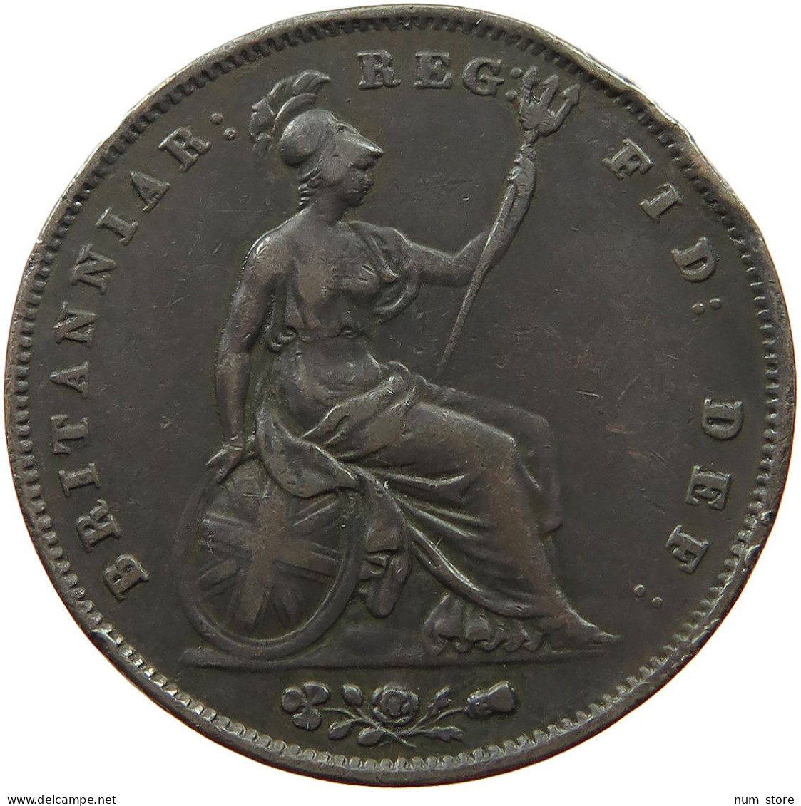 GREAT BRITAIN PENNY 1854 Victoria 1837-1901 #s049 0929 - D. 1 Penny