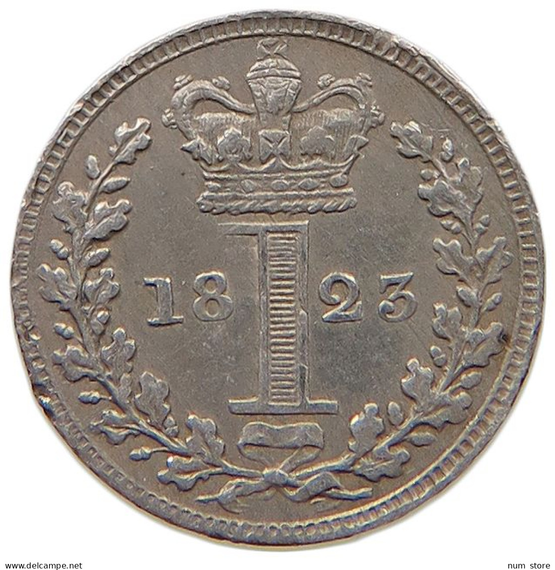 GREAT BRITAIN PENNY 1826 GEORGE IV. (1820-1830) MAUNDY #t082 0097 - D. 1 Penny