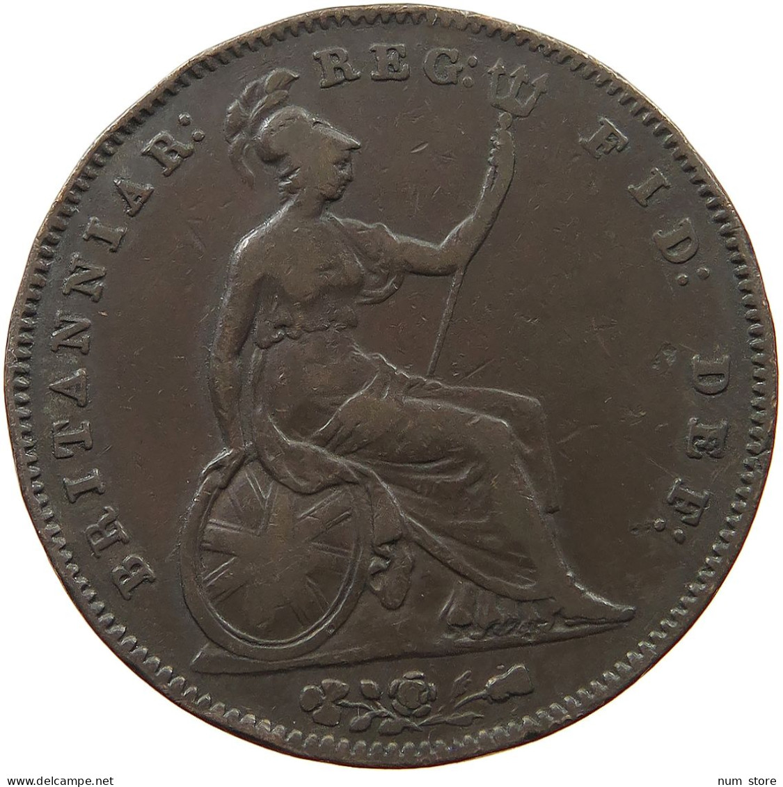 GREAT BRITAIN PENNY 1854 Victoria 1837-1901 #a009 0345 - D. 1 Penny