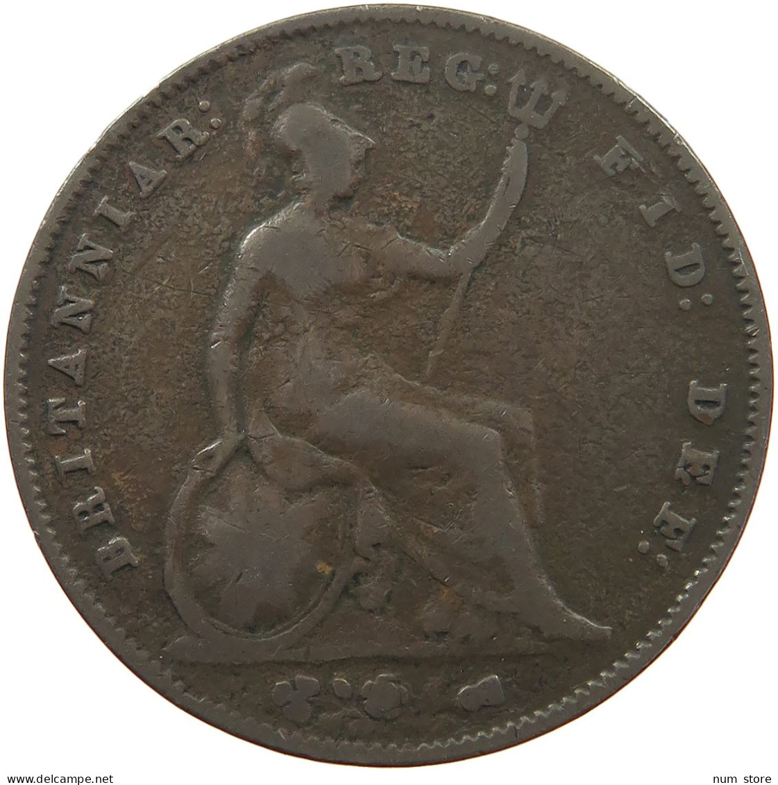 GREAT BRITAIN PENNY 1854 Victoria 1837-1901 #sm05 0409 - D. 1 Penny