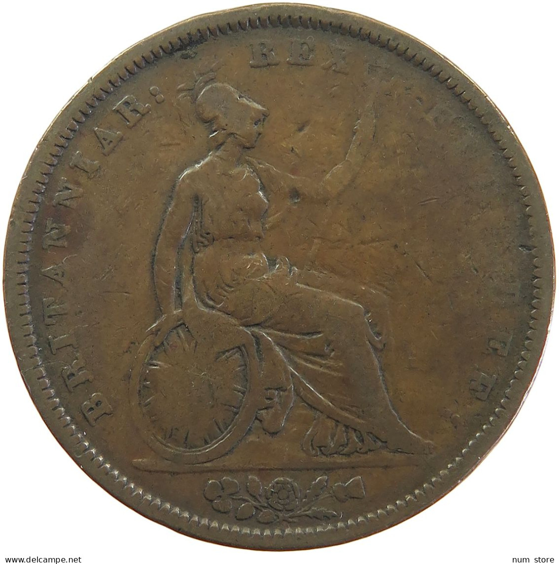 GREAT BRITAIN PENNY 1834 WILLIAM IV. (1830-1837) #t020 0319 - D. 1 Penny