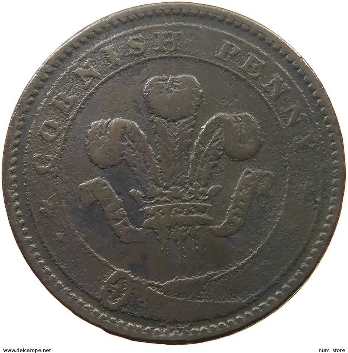 GREAT BRITAIN PENNY 1812 Scorrier House, CORNISH PENNY #tm4 0357 - C. 1 Penny