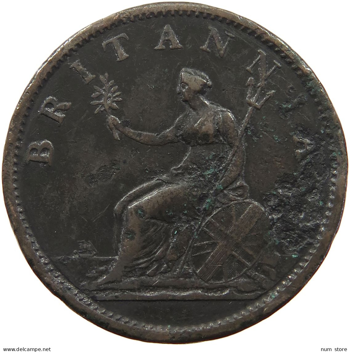 GREAT BRITAIN PENNY 1807 GEORGE III. 1760-1820 #a083 0401 - C. 1 Penny