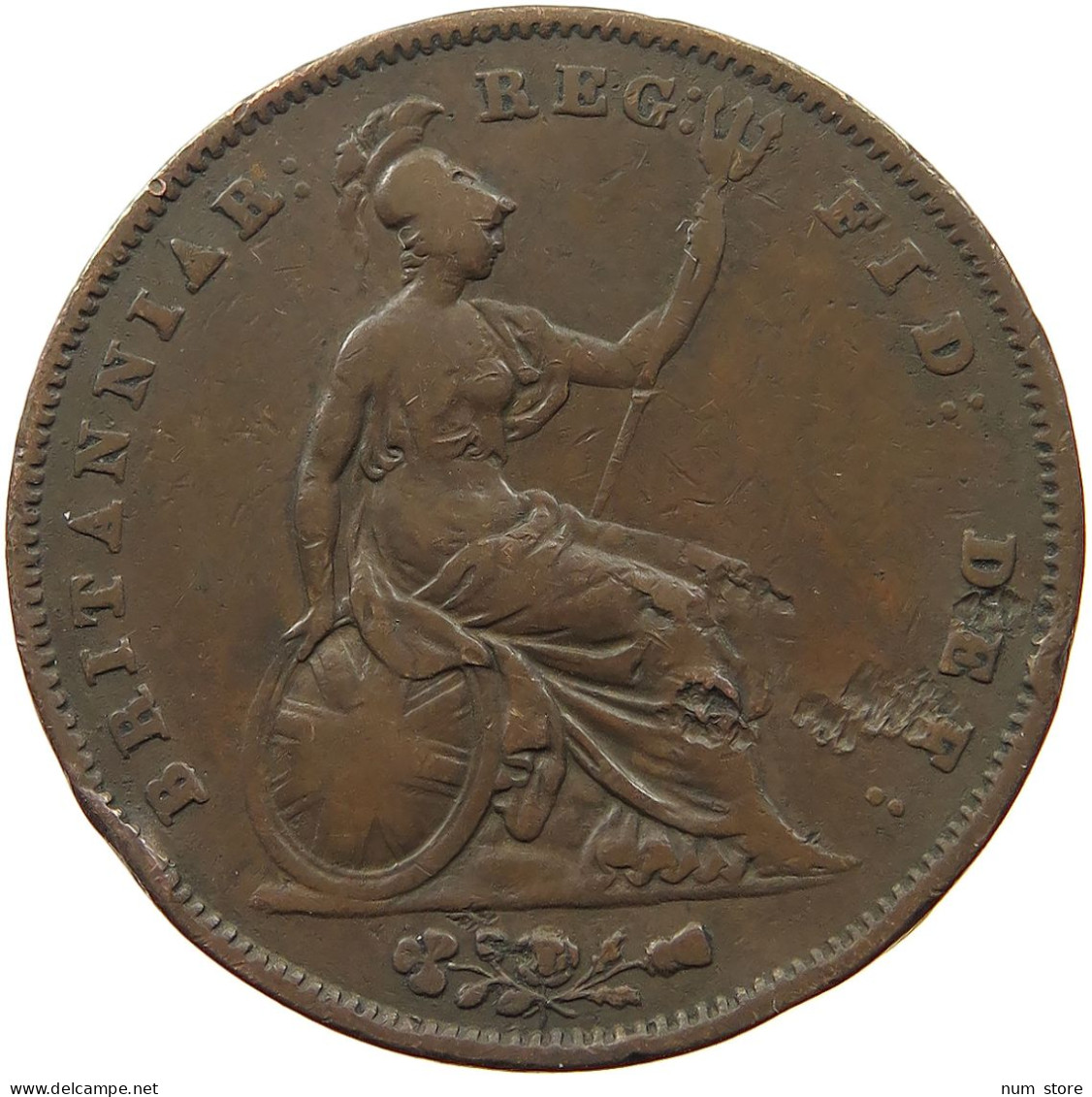 GREAT BRITAIN PENNY 1854 Victoria 1837-1901 #s036 0029 - D. 1 Penny