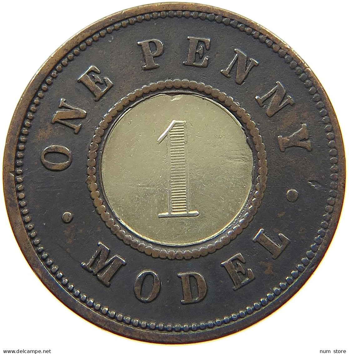 GREAT BRITAIN PENNY  Victoria 1837-1901 MODEL PENNY VICTORIA #t107 0091 - D. 1 Penny