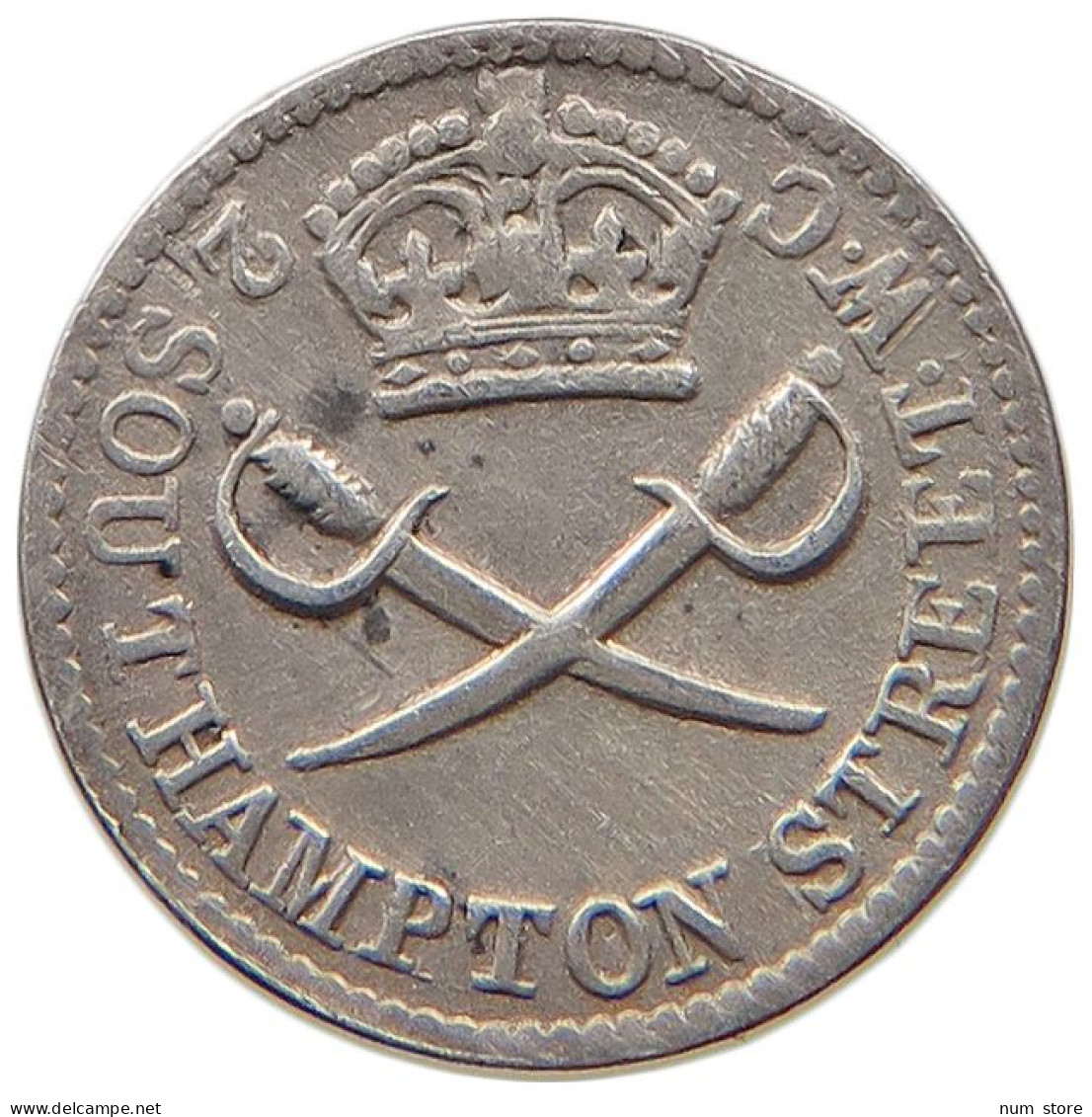 GREAT BRITAIN PENNY  N PENNY REGIMENT WEEKLY SOUTHAMPTON STREET SILVER #t082 0095 - D. 1 Penny